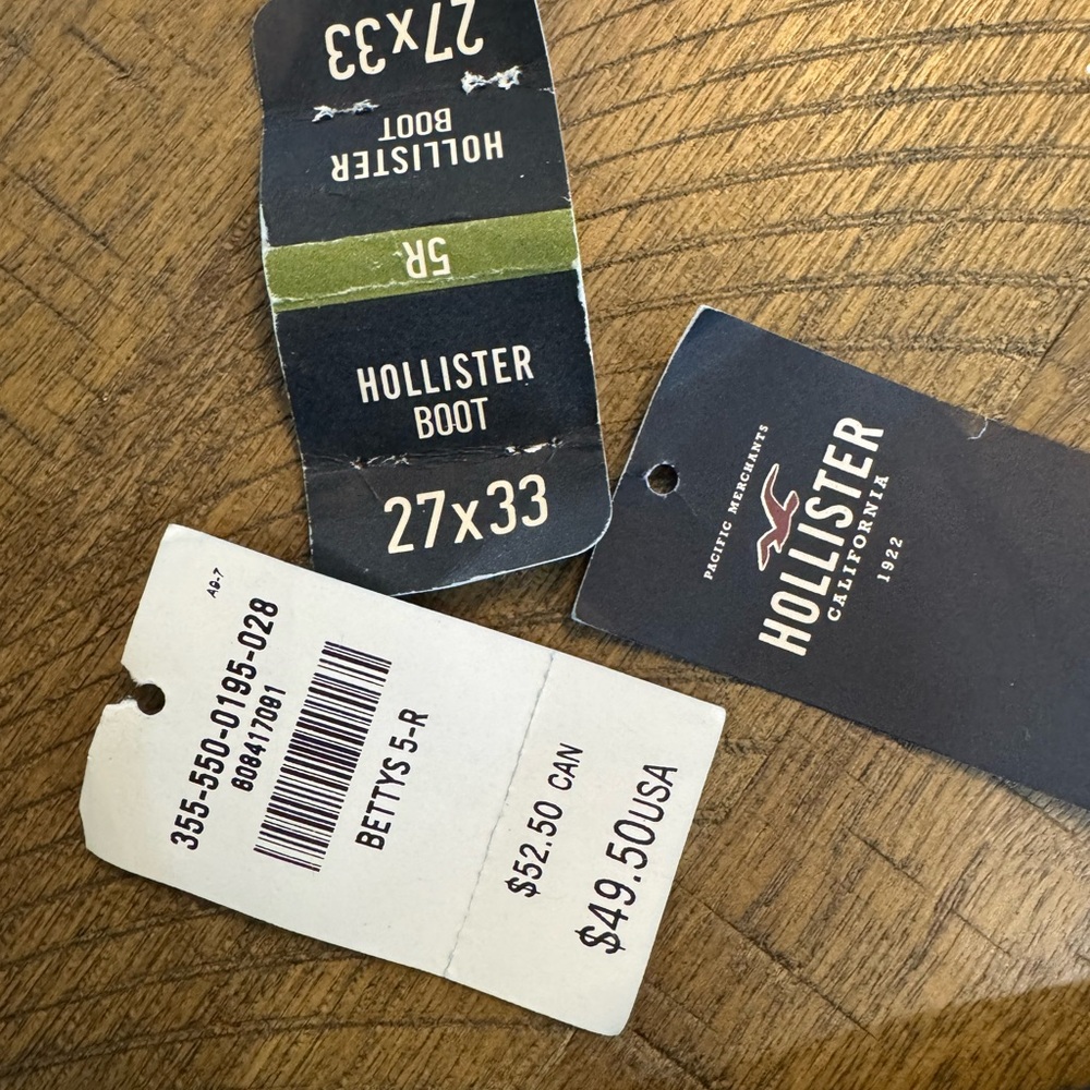 Hollister Dark Blue Y2K Low Rise Jeans - Picture 8 of 13